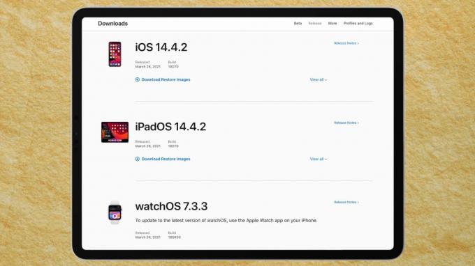 iOS 14.4.2 iPadOS 14.4.2 ja watchOS 7.3.3 ovat nyt saatavilla.