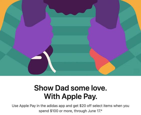 Apple Pay reklaam Adidasega