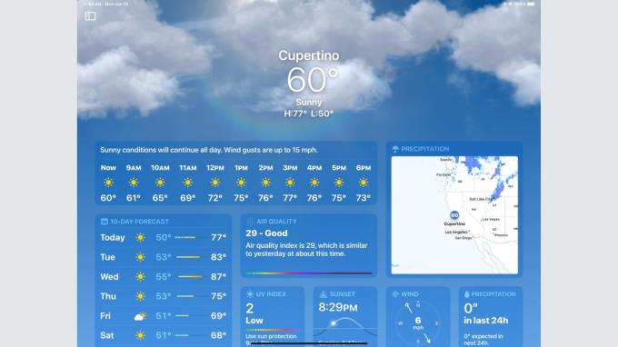 Äntligen en iPadOS Weather-app