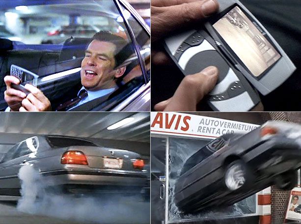 James Bond maakt een ritje met zijn BMW in Tomorrow Never Dies. Foto: United Artists Pictures