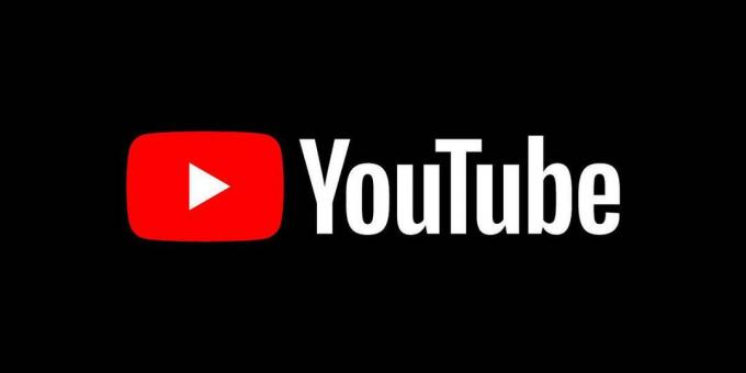 „YouTube“ tamsus logotipas