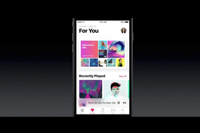 iOS 10 tekee Apple Musicista muodonmuutoksen.
