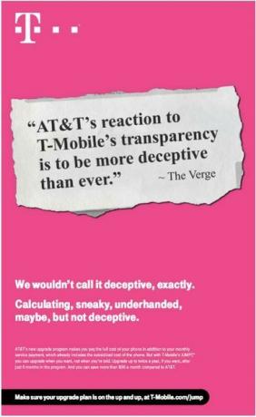 T-Mobile-baskı-reklam vs-AT&T