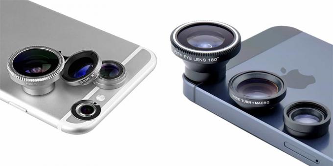 CoM - Kit lentilă pentru cameră pentru smartphone Acesori 5 piese