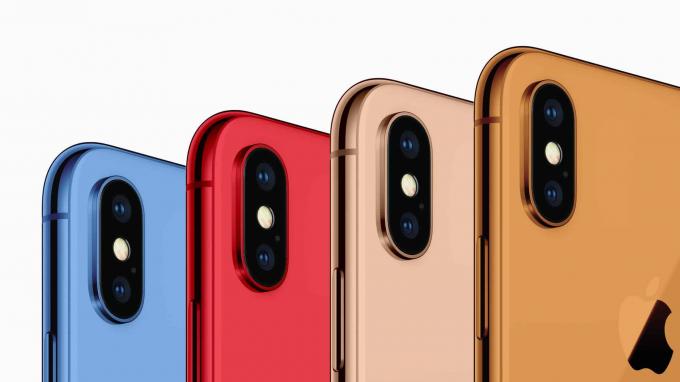 Варианты расцветки iPhone 2018