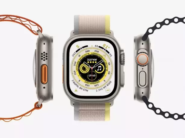 Surffaajat saavat Apple Watch Ultran, kuvassa, tai Apple Watch 8:n virallisella sovelluksella ennen jokaista erää.