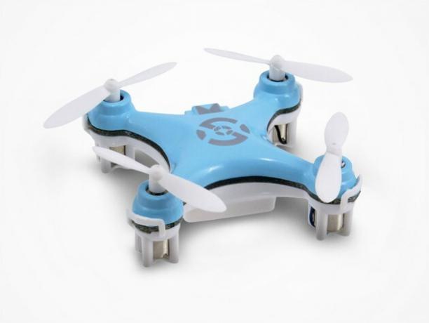 Denne lille dronen kan fly i pakker med innebygd 8-frekvens teknologi.