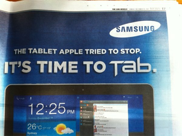 Galaxy-tab-ad-tablet-jabłko-próbowane-zatrzymać
