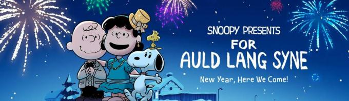 Nova generacija oboževalcev lahko odkrije praznične ponudbe Peanuts s popolnoma novim Snoopy Presents: For Auld Lang Syne