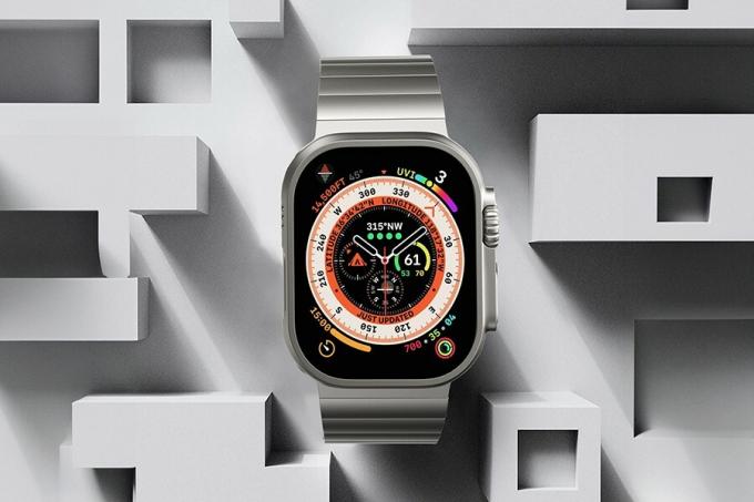 Apple Watch Ultra용 Lululook 티타늄 링크 밴드.