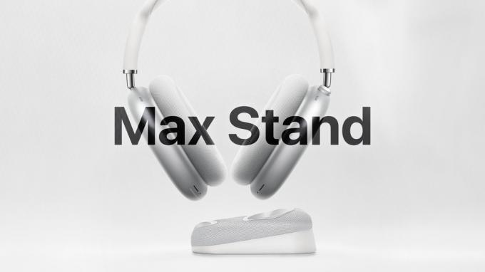 AirPods Max ja Max Stand sopivat erinomaisesti yhteen.