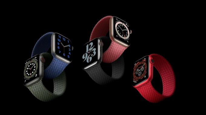 Apple Watch Series 6 -ის გამძლე Solo Loop ჯგუფს არ სჭირდება სამაგრები.