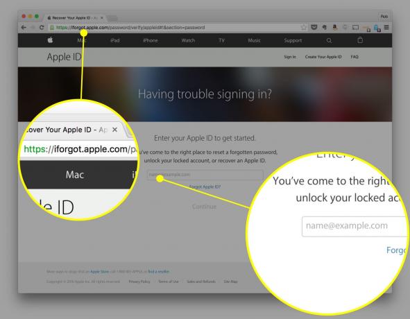 Voer hier uw Apple ID in.