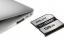 PNY StorEDGE, kivágott 128 GB-os SD-kártya a MacBook SD-bővítőhelyéhez