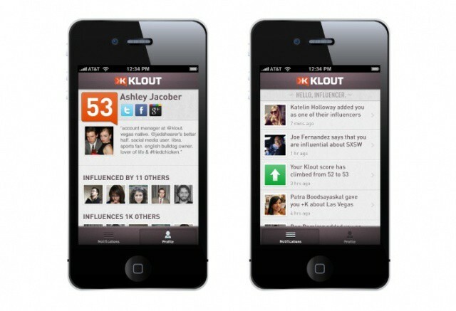 Klouts nye iPhone -app hevder å gi et øyeblikksbilde av din sosiale innflytelse når du er på farten.