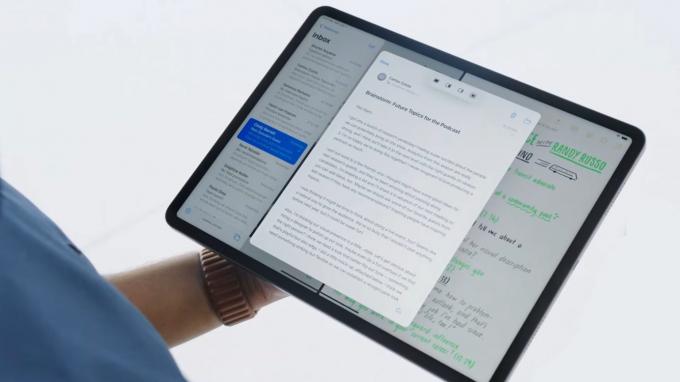 iPadOS 15 multitasking med delt visning