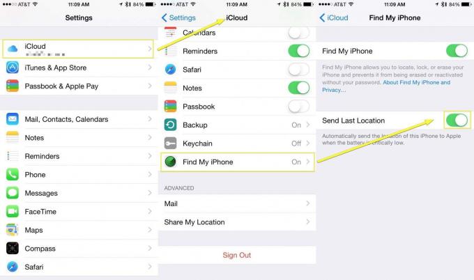 Alterne esta configuração para mostrar a última localização do seu iPhone perdido.