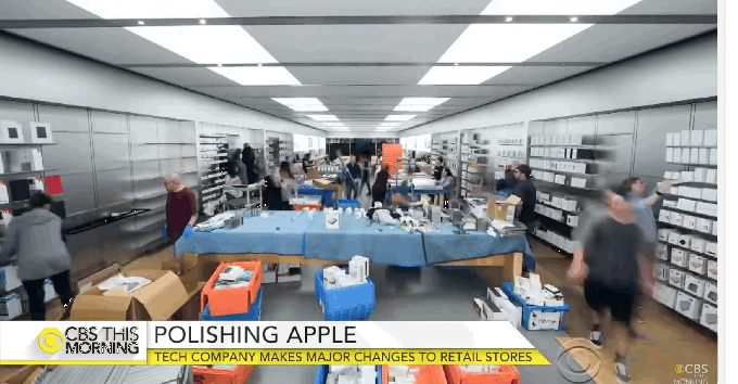 Cupertino tiene una nueva visión para la Apple Store.