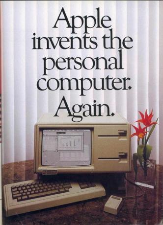 Dette var sandt. Lidt. Apple Lisa genopfandt computeren.