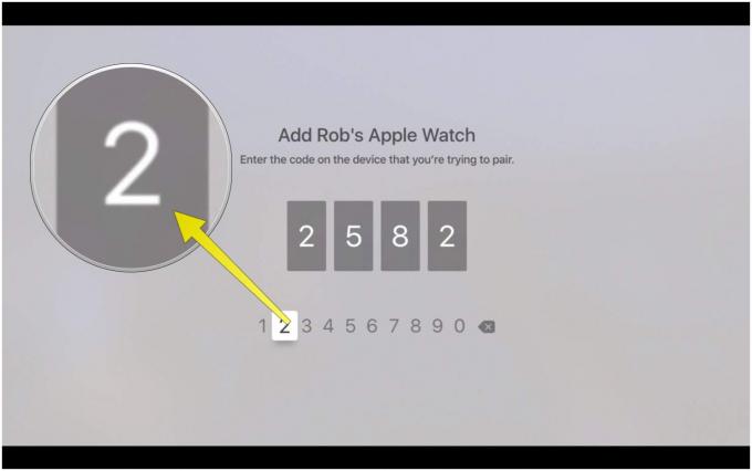 Geben Sie hier den Code von Ihrer Apple Watch ein
