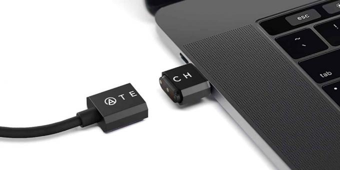 Этот магнитный разрывной кабель USB-C добавляет важный уровень защиты от случайных споткнувшись о шнур питания.