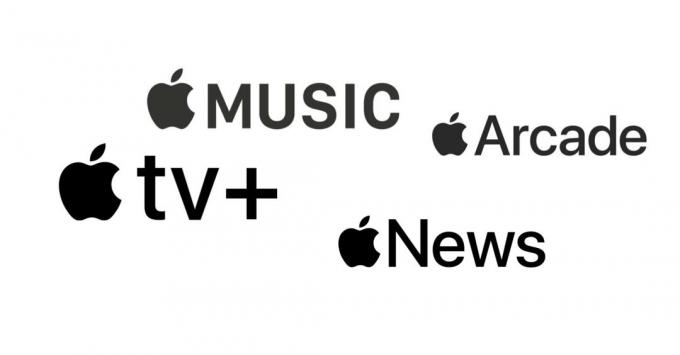Apple Music, Apple TV+, Apple Arcade, Apple News+
