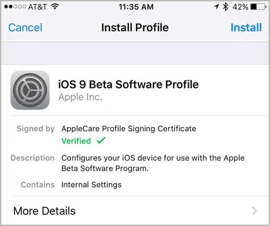 Εγκαταστήστε το δημόσιο beta προφίλ στο iPhone ή το iPad σας.