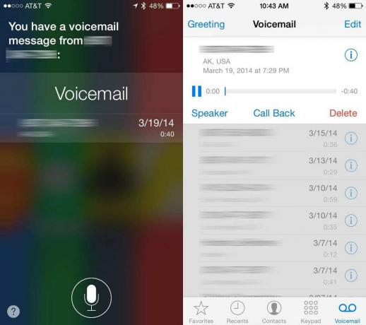 гласова поща Siri