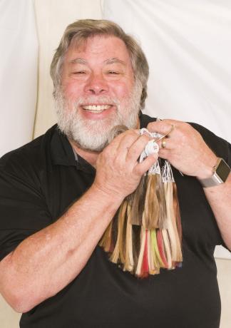 Steve Wozniak voščena skulptura za lase