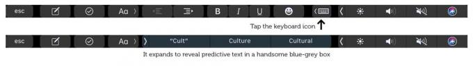 Získejte prediktivní návrhy textu, stejně jako klávesnice iOS
