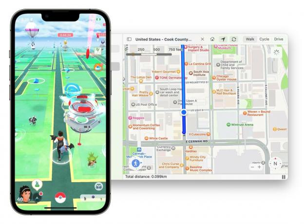 Игра в Pokémon GO с LocationSimulator