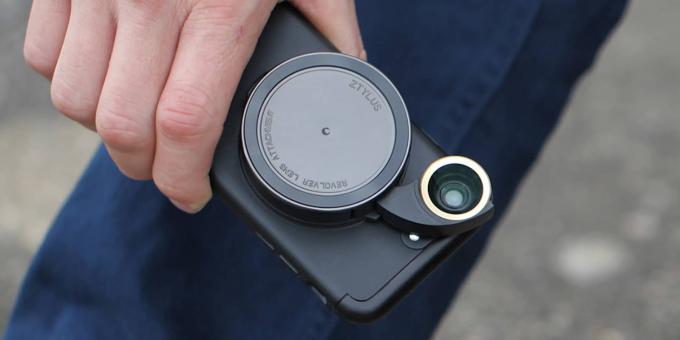 CoM - iPhone 7 के लिए Ztylus रिवॉल्वर लेंस कैमरा किट