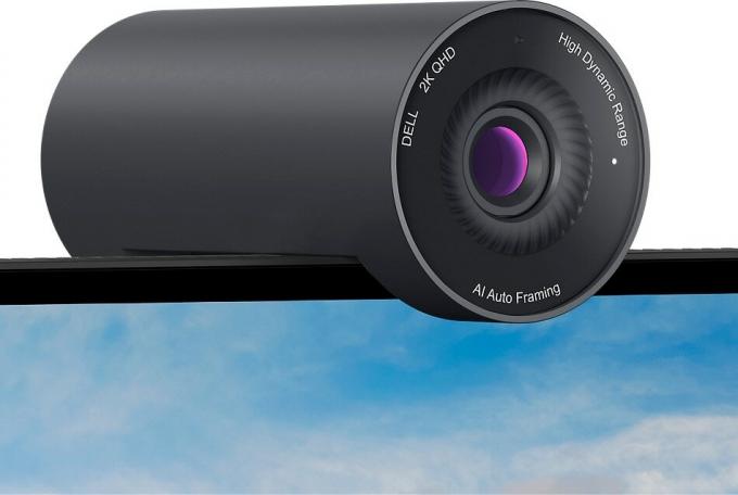 Nová webová kamera Dell Pro je vybavena vestavěným mikrofonem s potlačením šumu.