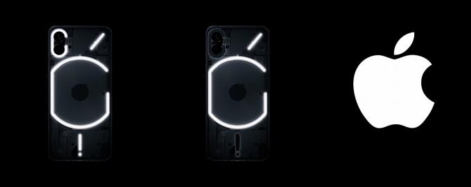 Nothing Phone glif ne skriva Apple logo
