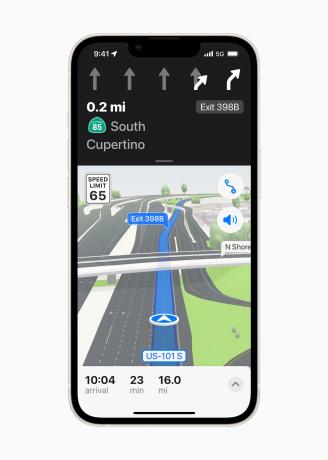 Naujasis Apple Maps atnaujinimas pagerina važiavimo nuorodas.