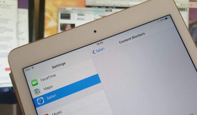 Safarin uudet sisällönestoasetukset iOS 9: ssä.