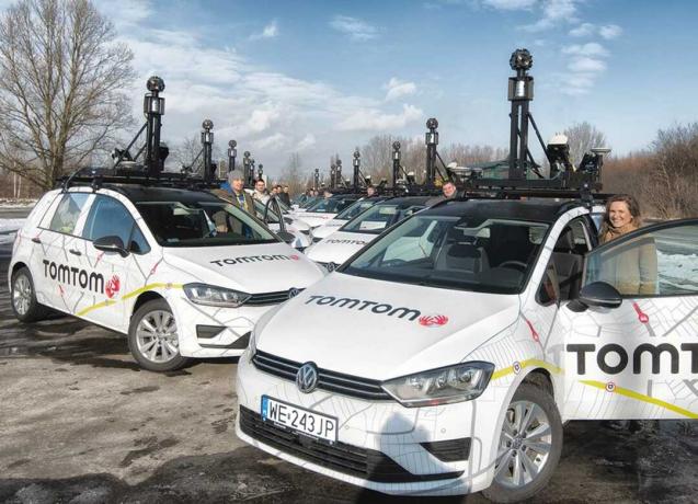 Парк автомобилей от Bosch / TomTom создает многослойные карты для автономного вождения.