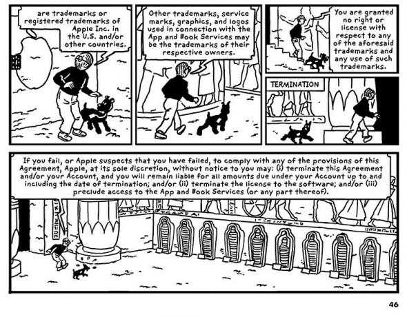Hergé, a Tin Tin alkotója stílusában.
