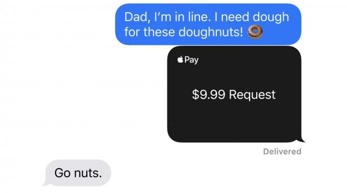 Donut çizginiz için Apple Pay'in yardımıyla ödeme yapın.