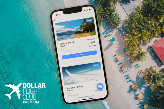 Prenez une adhésion au Dollar Flight Club pour moins de 50 $ pour économiser sur les billets d'avion.