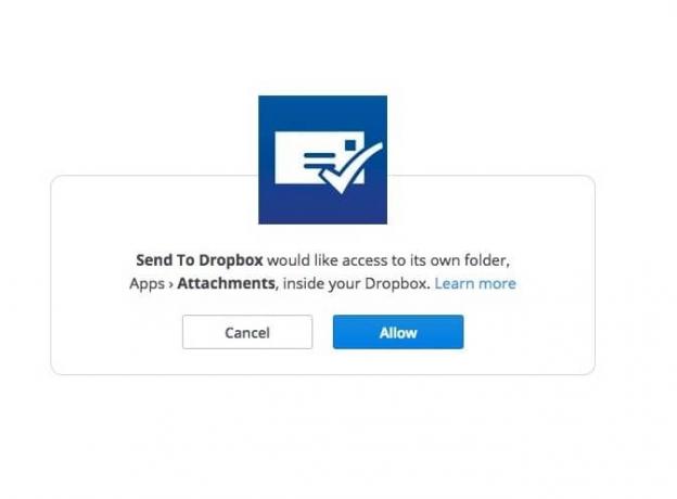 Качете в Dropbox с помощта на имейл