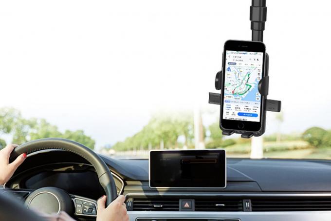 Vezměte svůj iPhone na projížďku s tímto teleskopickým držákem do auta.