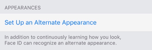 Face ID v nastavení iOS 12