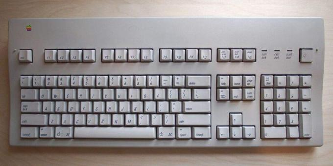 O teclado estendido da Apple II