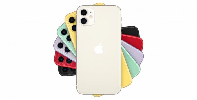 „iPhone 11“ spalvos