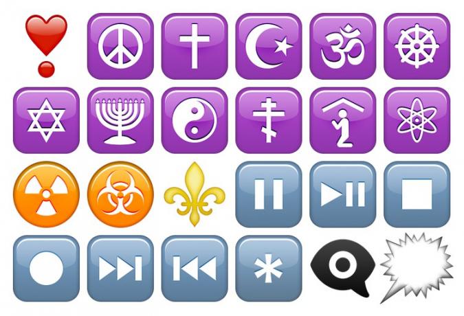 Emoji de simboluri iOS 9.1