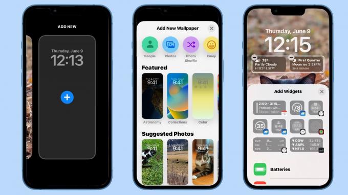 iOS 16 Lock Screen widgetek és háttérképek