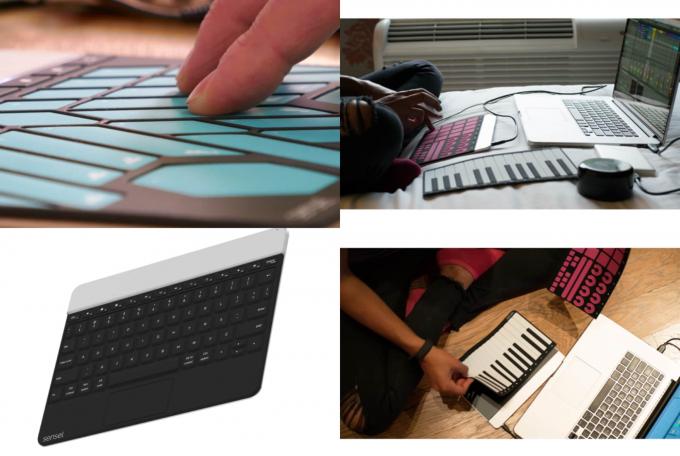 Sensel Morph -tangentbordet är bärbart och flexibelt.