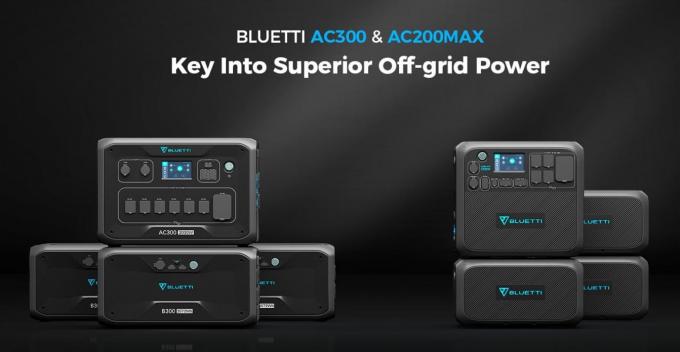 AC300 a AC200 MAX sú nové prenosné elektrárne v rade spoločnosti Bluetti.