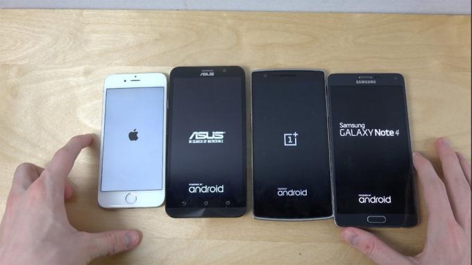 Který z těchto smartphonů se nabíjí nejrychleji? Ne iPhone.